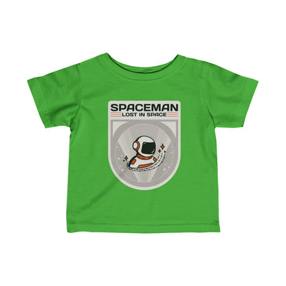 Spaceman Sign Infant Tee | Astronaut Infant Fine Jersey Tee