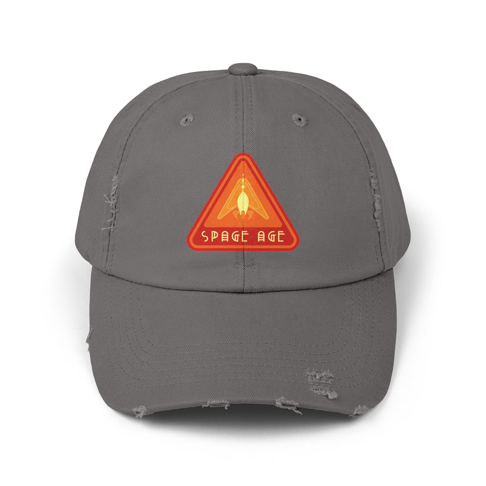 Space-Age Sign Unisex Sci-Fi Distressed Cap