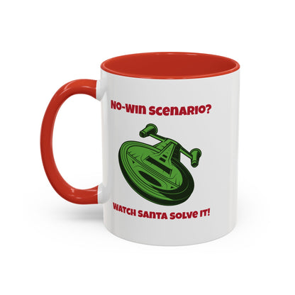 No Win Scenario SciFi Christmas Accent Mug-welovescifi.net