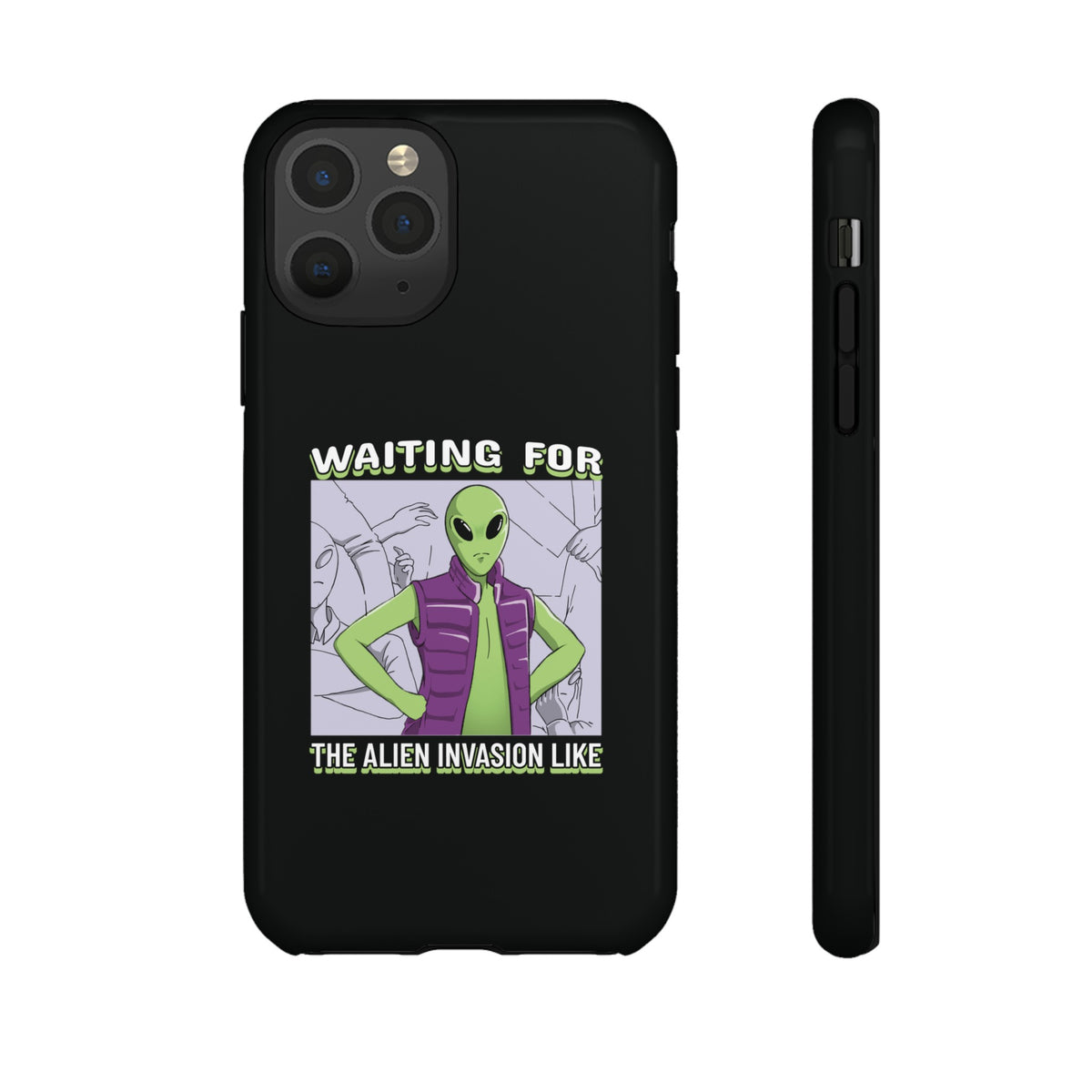 Waiting For The Alien Invasion Like Sci-Fi Tough iPhone Mobile Cases-welovescifi.net