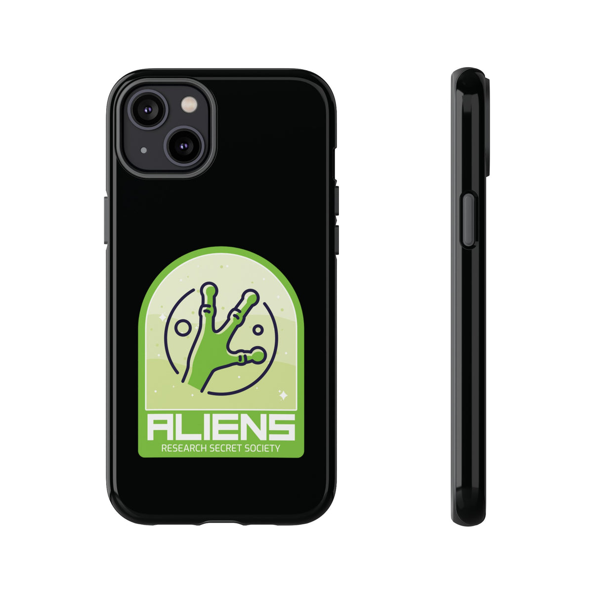 Aliens Research Secret Society UFO Sci-Fi iPhone Mobile Case