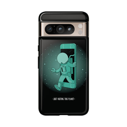 Just Visiting This Planet - Funny Astronaut Mobile Case