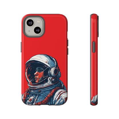 Astronaut In Red SpaceArt Sci-Fi Tough iPhone Mobile Cases