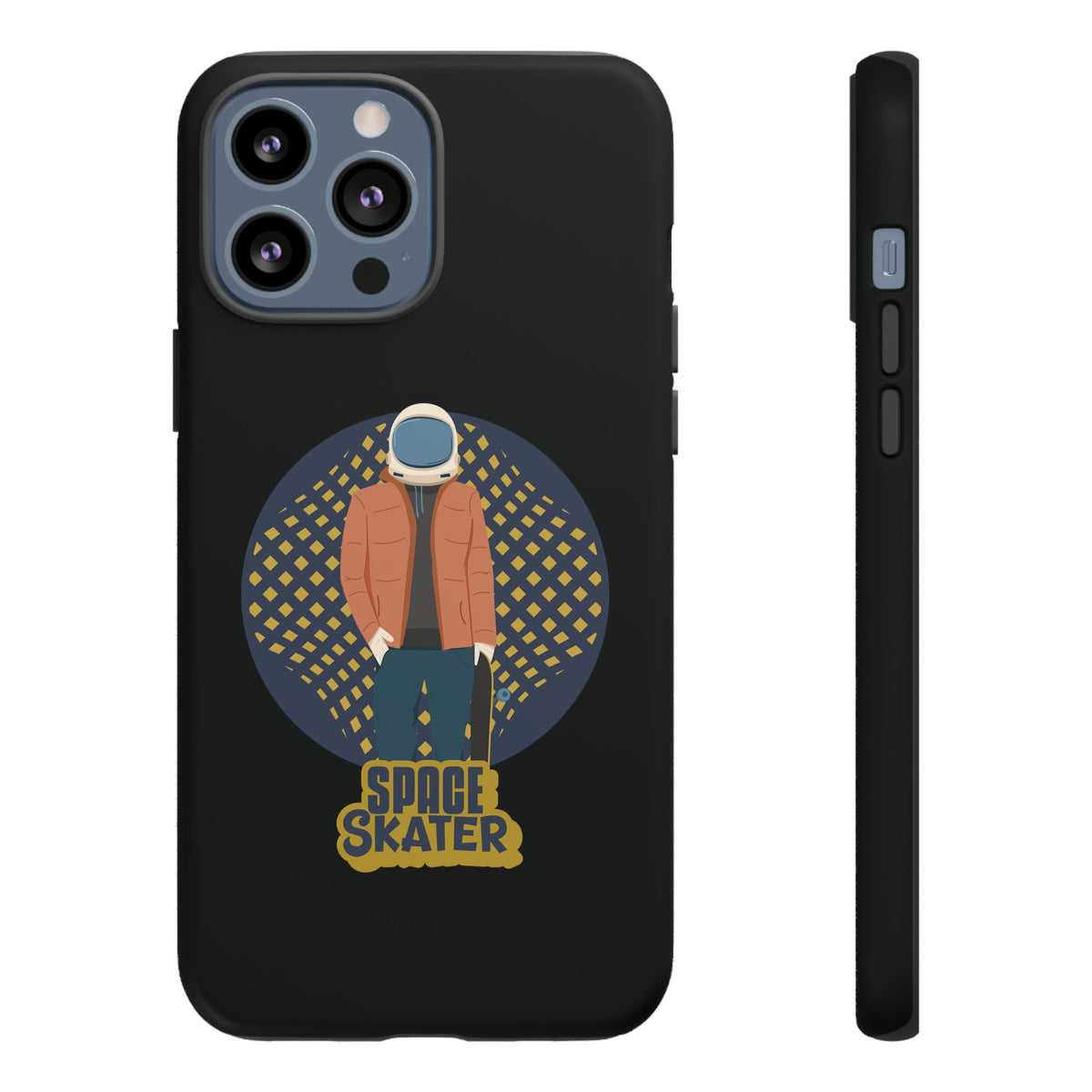 Space Skater Astronaut Sci-Fi Tough iPhone Mobile Cases