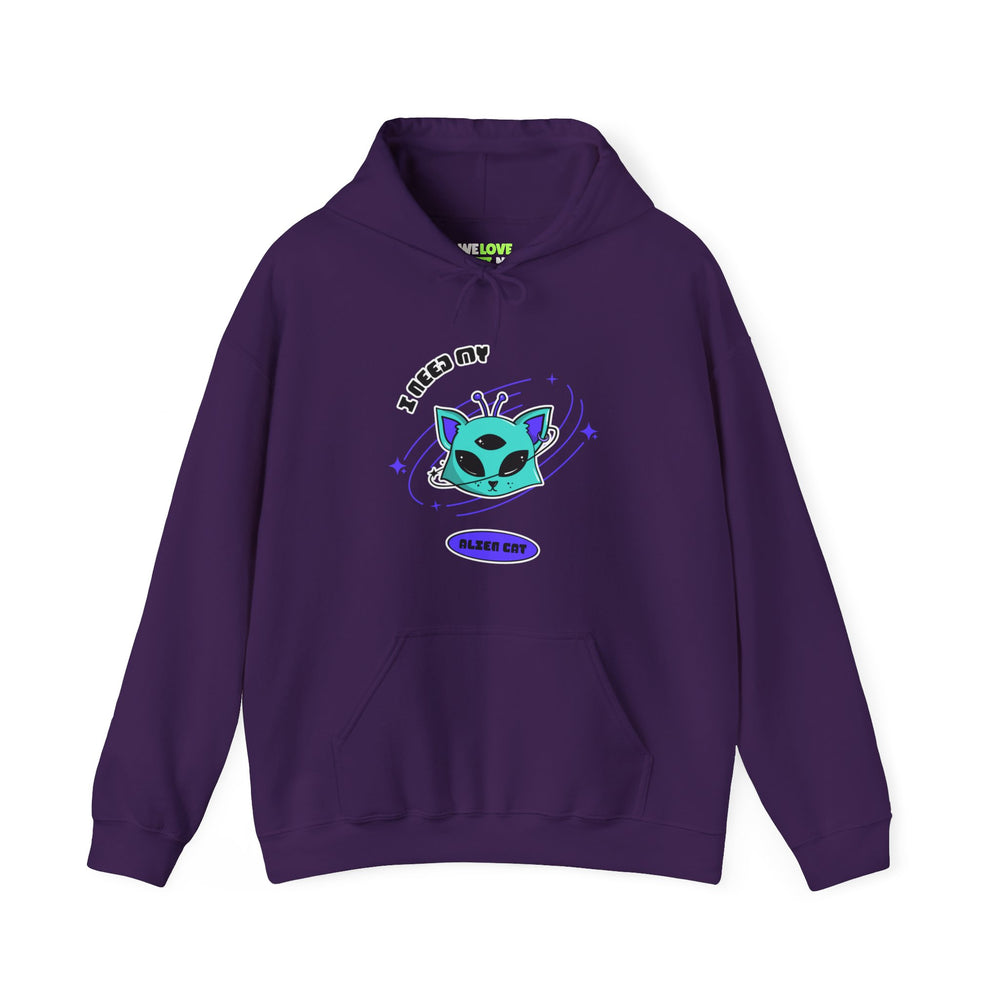 I Need My Alien Cat Hoodie Funny & Unique Alien Cat Hoodie