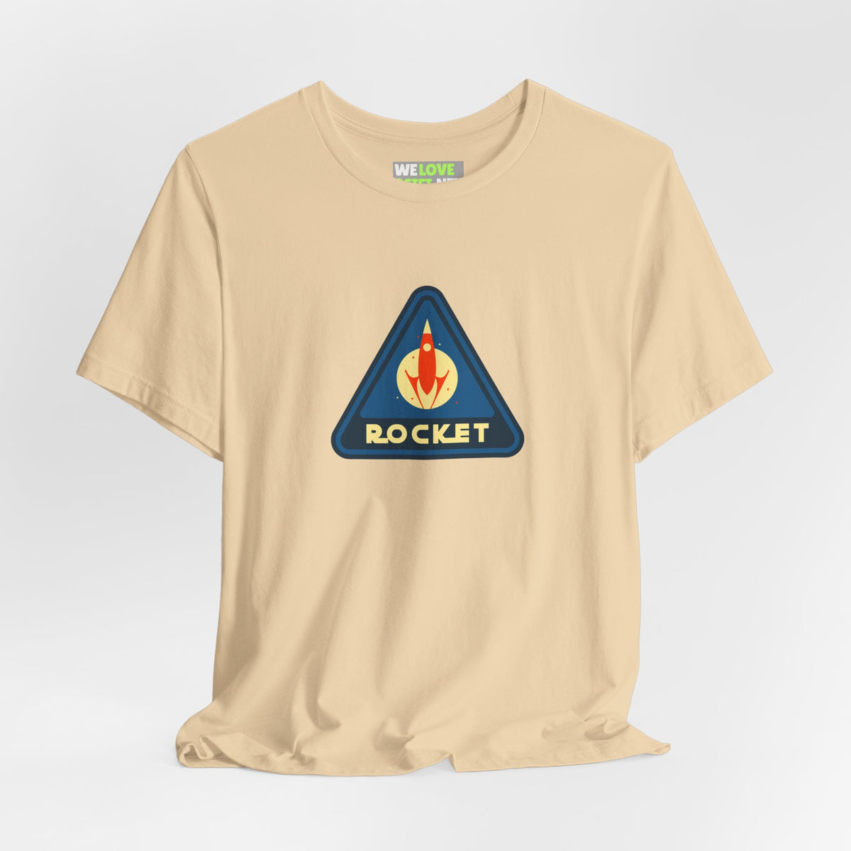 retro sci-fi t-shirt-Rocket Sign Retro Sci-Fi T-Shirt