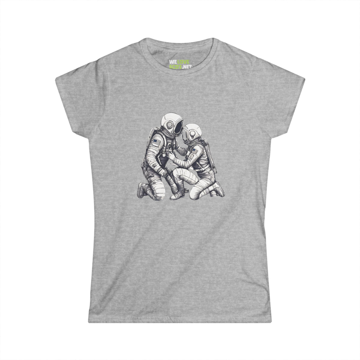 Here for You Space Art Sci-Fi Woman's Tee