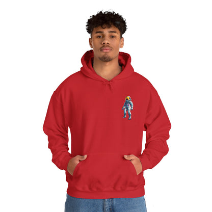 Jump Astronaut Space Art Hoodie - Sci-Fi Adventure Apparel