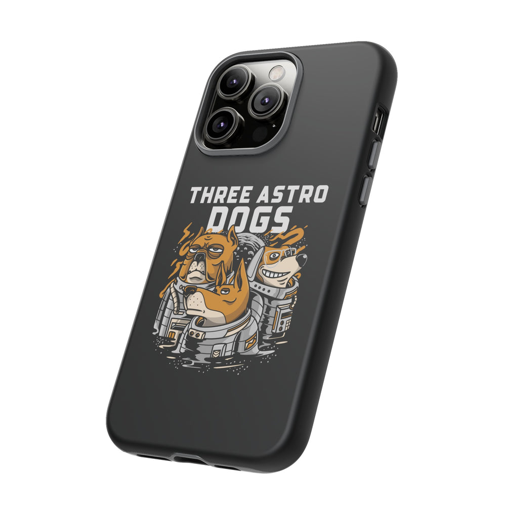 Three Astro Dogs Funny Sci-Fi Tough iPhone Mobile Cases-welovescifi.net