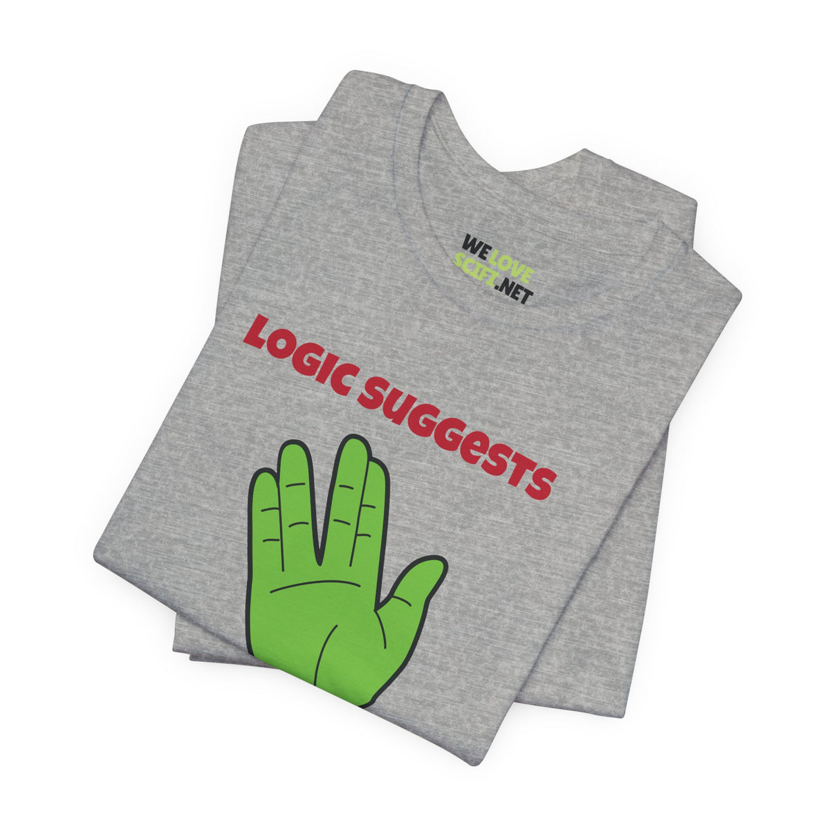 Logic Suggests Funny Spock Christmas Unisex Tee-welovescifi.net