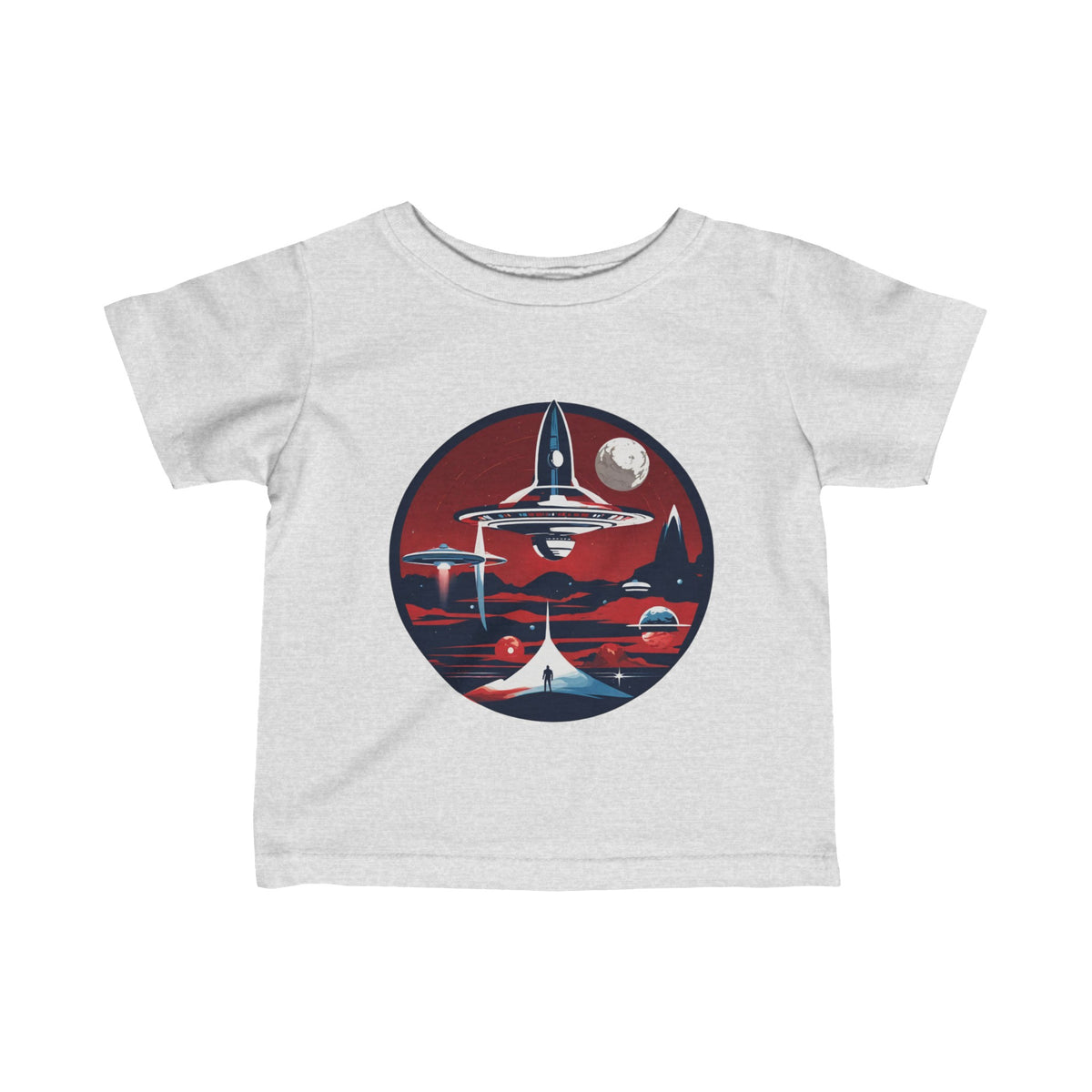 Liftoff Retro Infant SciFi Tee Fine Jersey SciFi Infant Tee