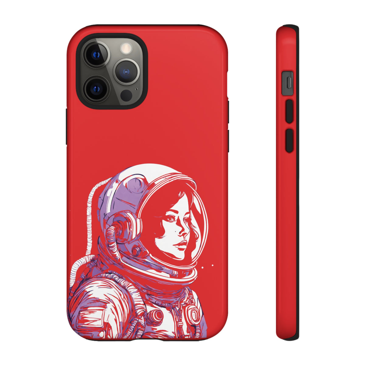 Duotone SpaceGirl SpaceArt Tough iPhone Mobile Cases