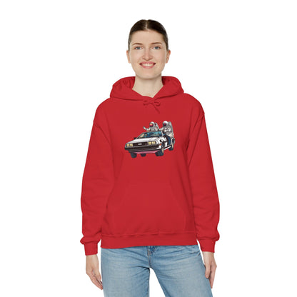 Delorean Party Astronaut Sci-Fi Hoodie-welovescifi.net