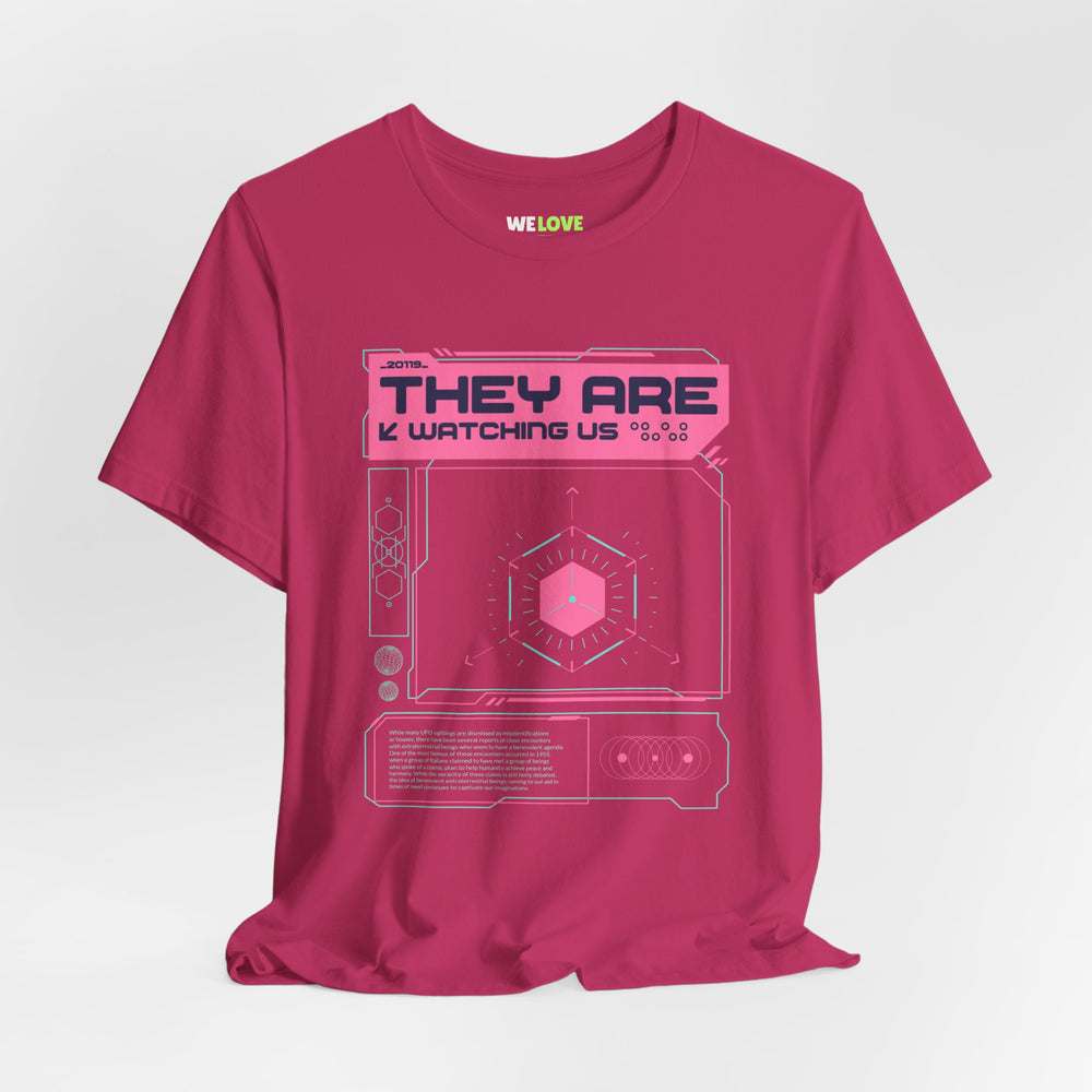 They Are Watching Us UFO Sci-Fi T-Shirt-welovescifi.net