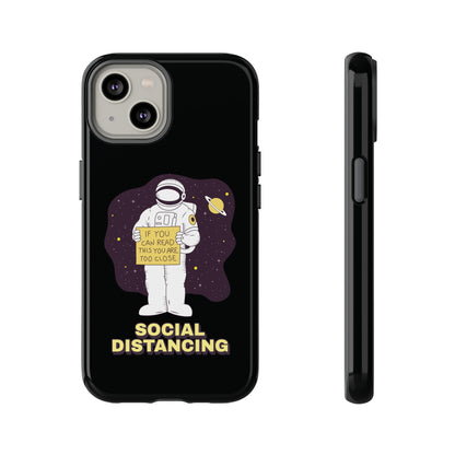 Social Distancing Astronaut iPhone Cases