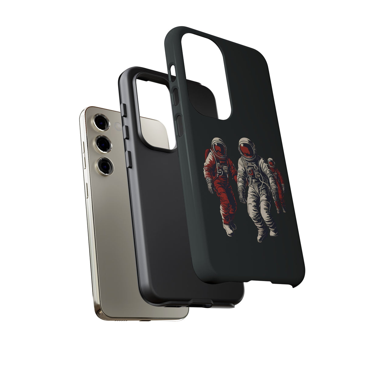 Astronauts In Red SpaceArt Tough Samsung Galaxy Mobile Cases