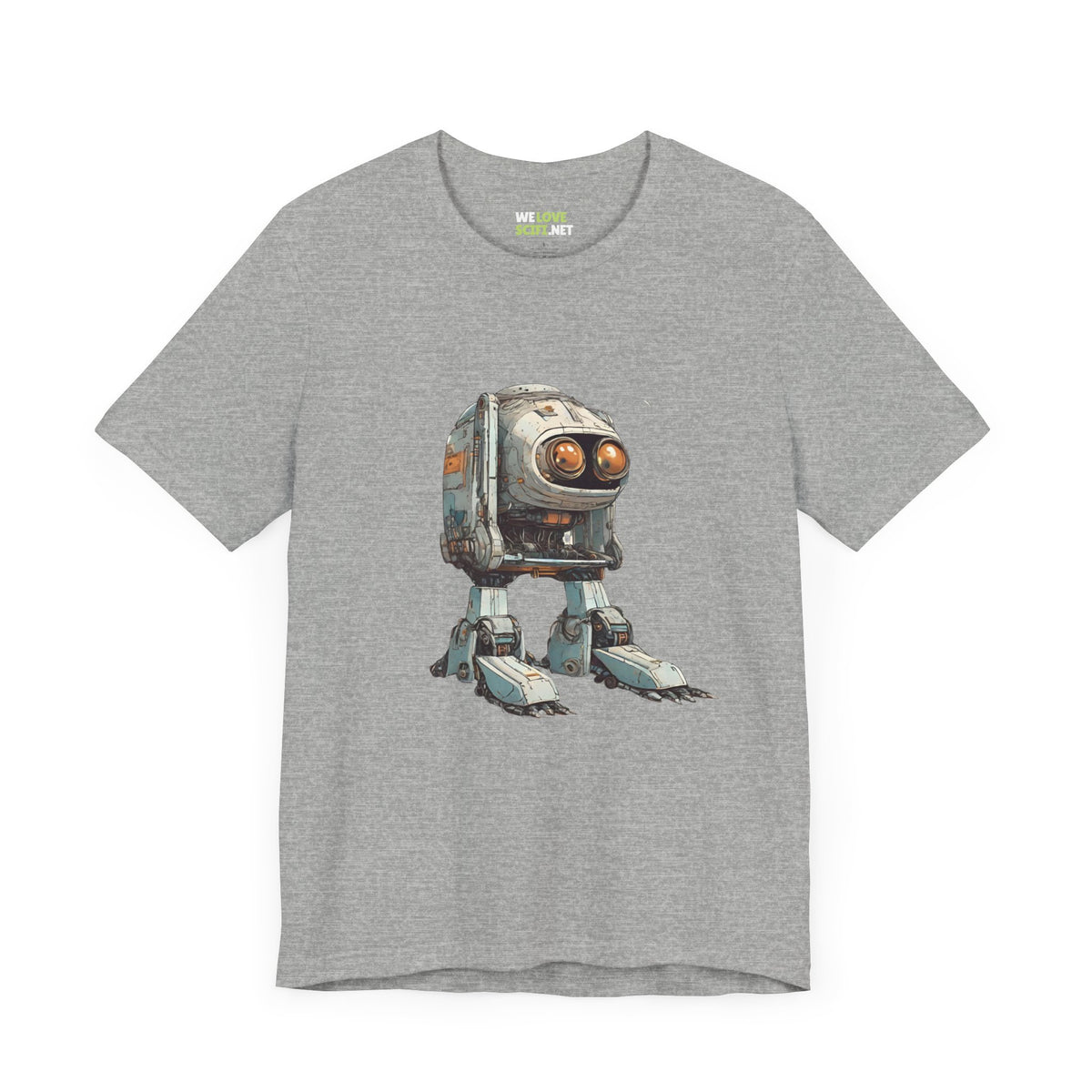 Hello Rusty Robot SpaceArt Sci-Fi T-Shirt-welovescifi.net