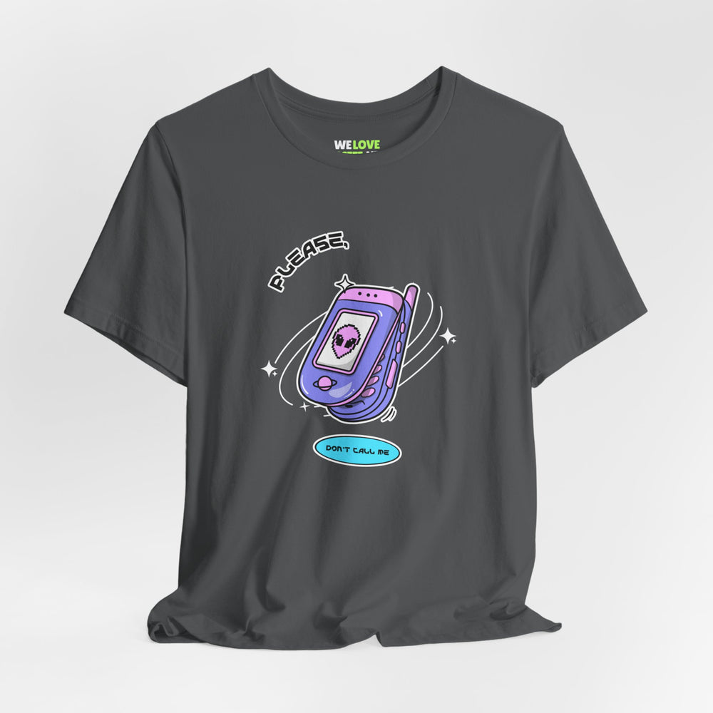 sci-fi t-shirt-Please Don't Call Me UFO Sci-Fi T-Shirt