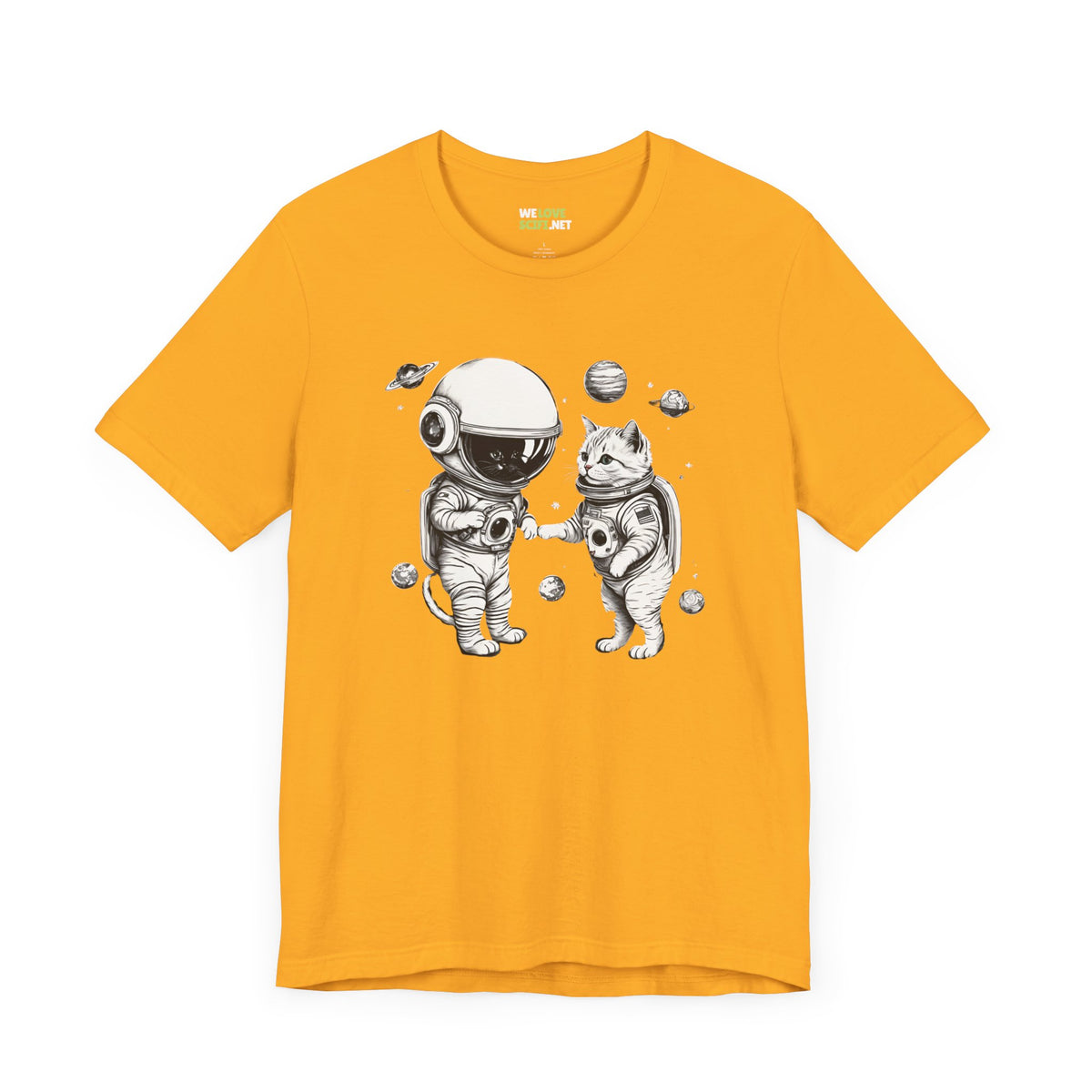 Space Kitties Sci-Fi T-Shirt | Astronaut Cats Tee