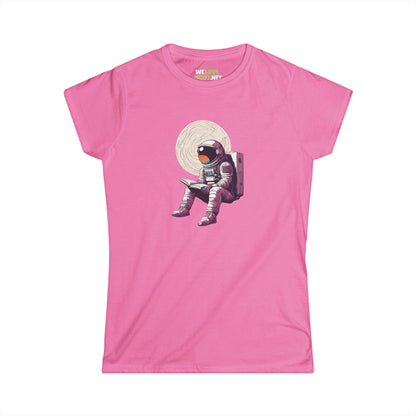 Space Art Tee - Astronaut Women's Shirt | Read That Book