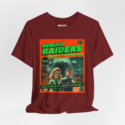 Nebula Raiders Retro Sci-Fi T-Shirt | Retro Sci-Fi T-Shirt