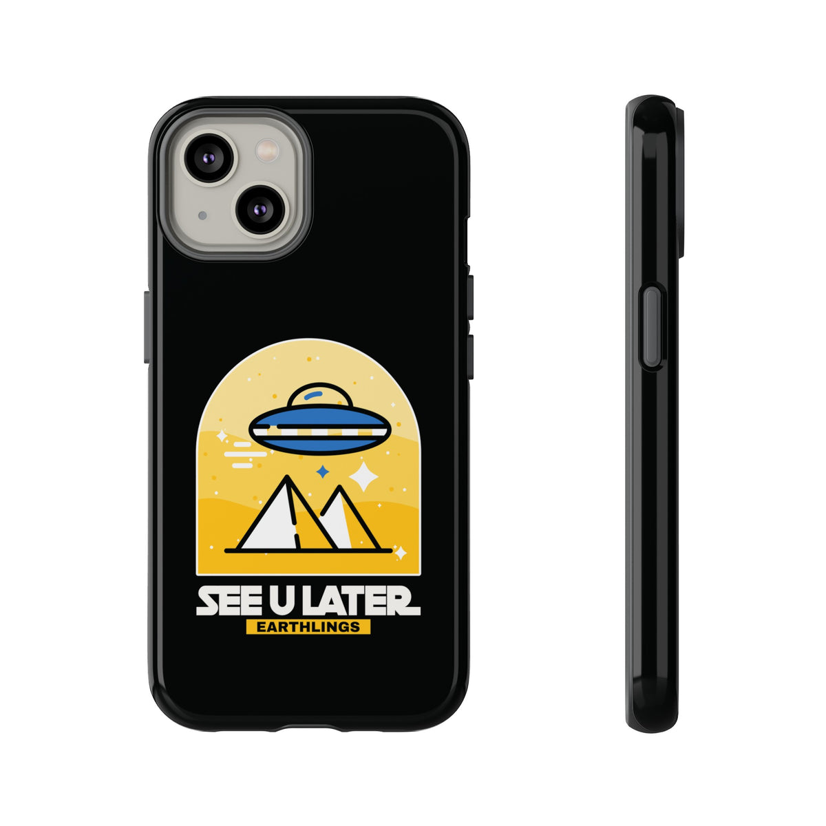 Funny UFO iPhone Cases - See You Later Earthlings