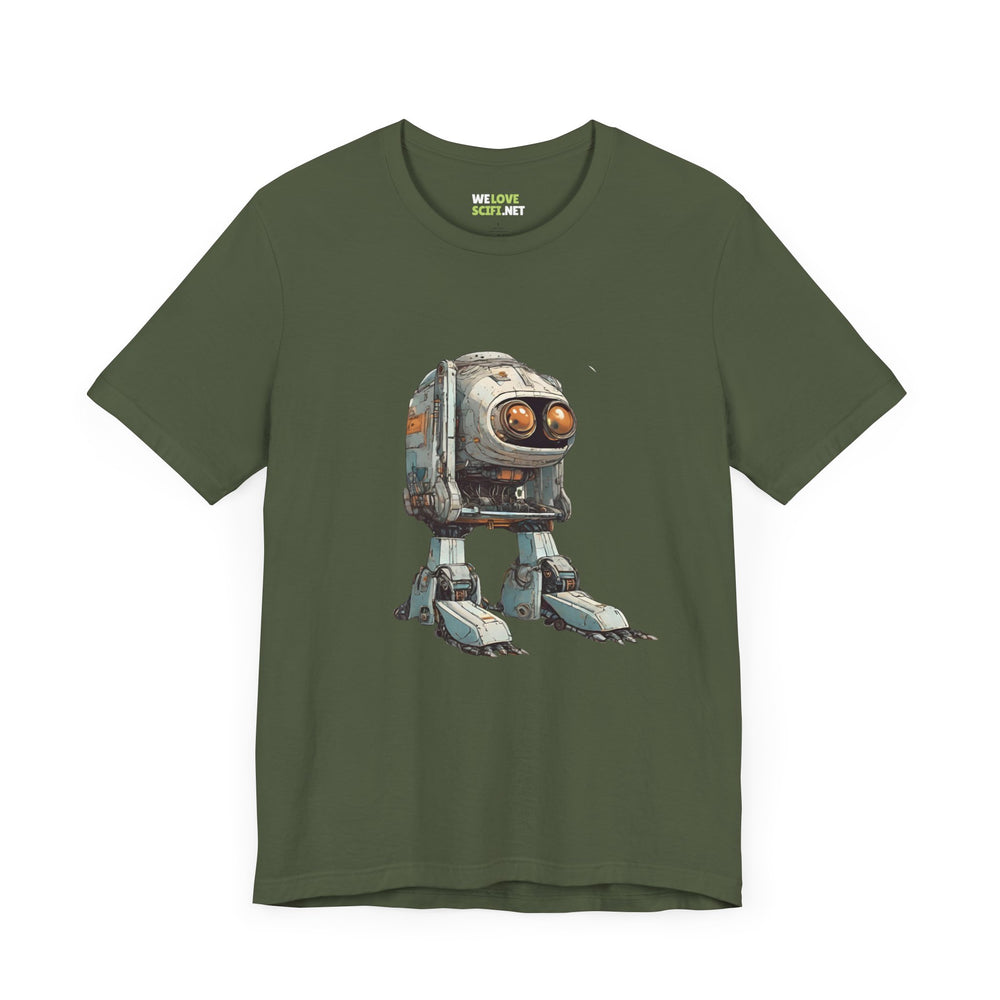 Hello Rusty Robot SpaceArt Sci-Fi T-Shirt-welovescifi.net