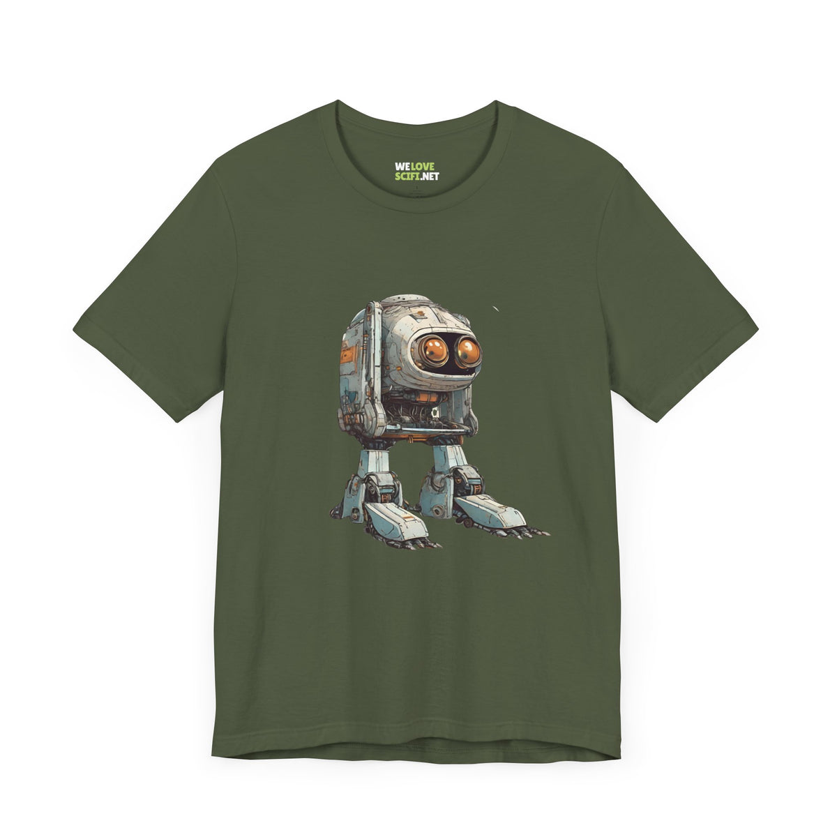 Hello Rusty Robot SpaceArt Sci-Fi T-Shirt-welovescifi.net