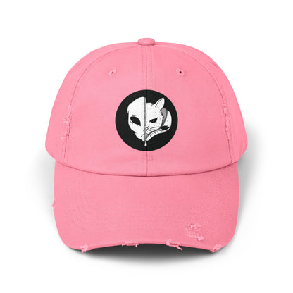 Cat/Alien Unisex SciFi Distrassed Cap-welovescifi.net