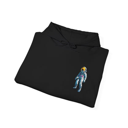 Jump Astronaut Space Art Hoodie - Sci-Fi Adventure Apparel