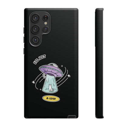 Sci-Fi UFO Samsung Galaxy Mobile Cases - Funny Roswell Cow