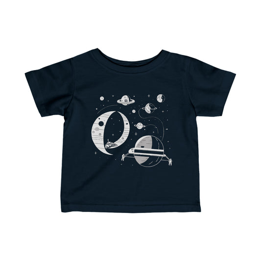 tee-Spacestation No13 Infant Sci-Fi Fine Jersey Tee