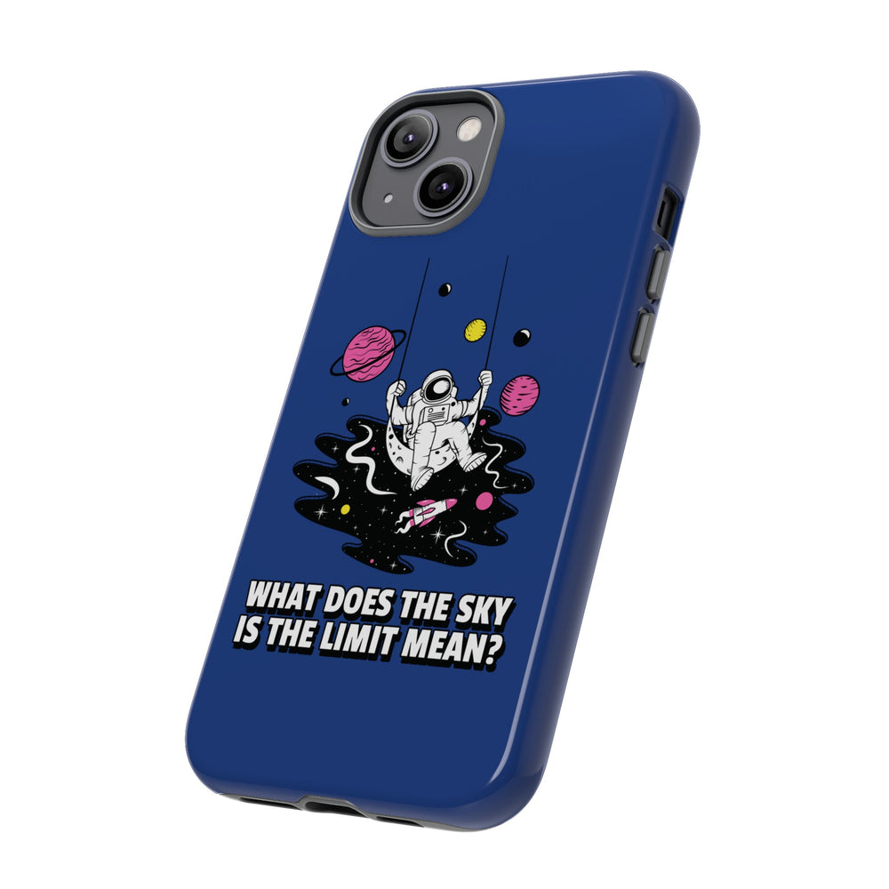 Astronaut iPhone Case Sky Is the Limit Sci-Fi Mobile Cover