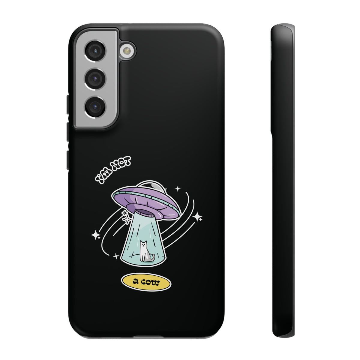 Sci-Fi UFO Samsung Galaxy Mobile Cases - Funny Roswell Cow