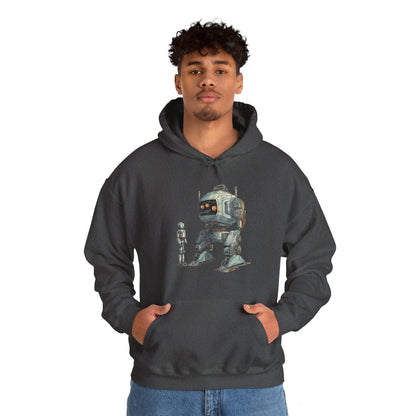 Let's Be Friends Robot Space Hoodie - Sci-Fi Art WeLoveSciFi