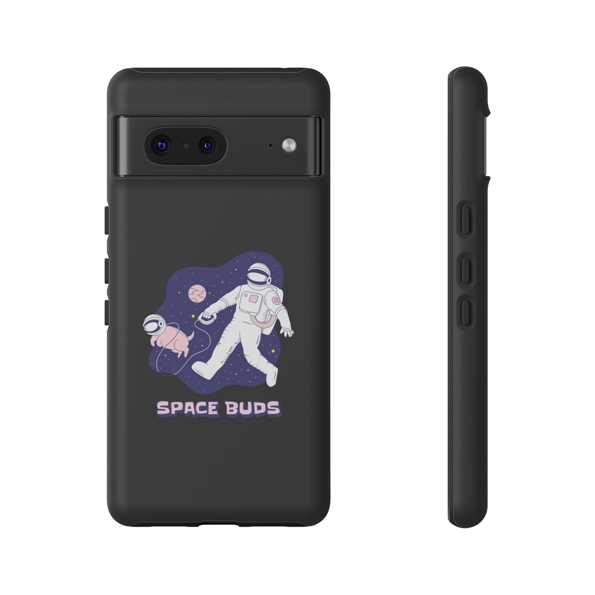 Buds Mobile Cases Funny Sci-Fi Astronaut & Dog Pixel Covers