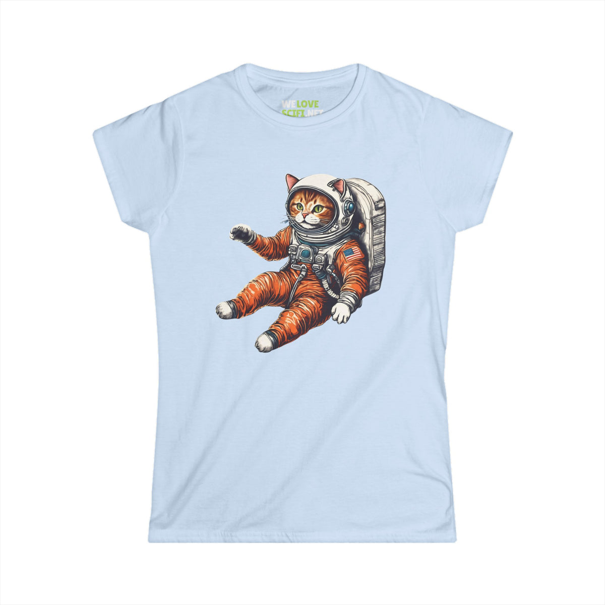 Redhead Spacecat Tee - Astronaut Women's Shirt | WeLoveSciFi