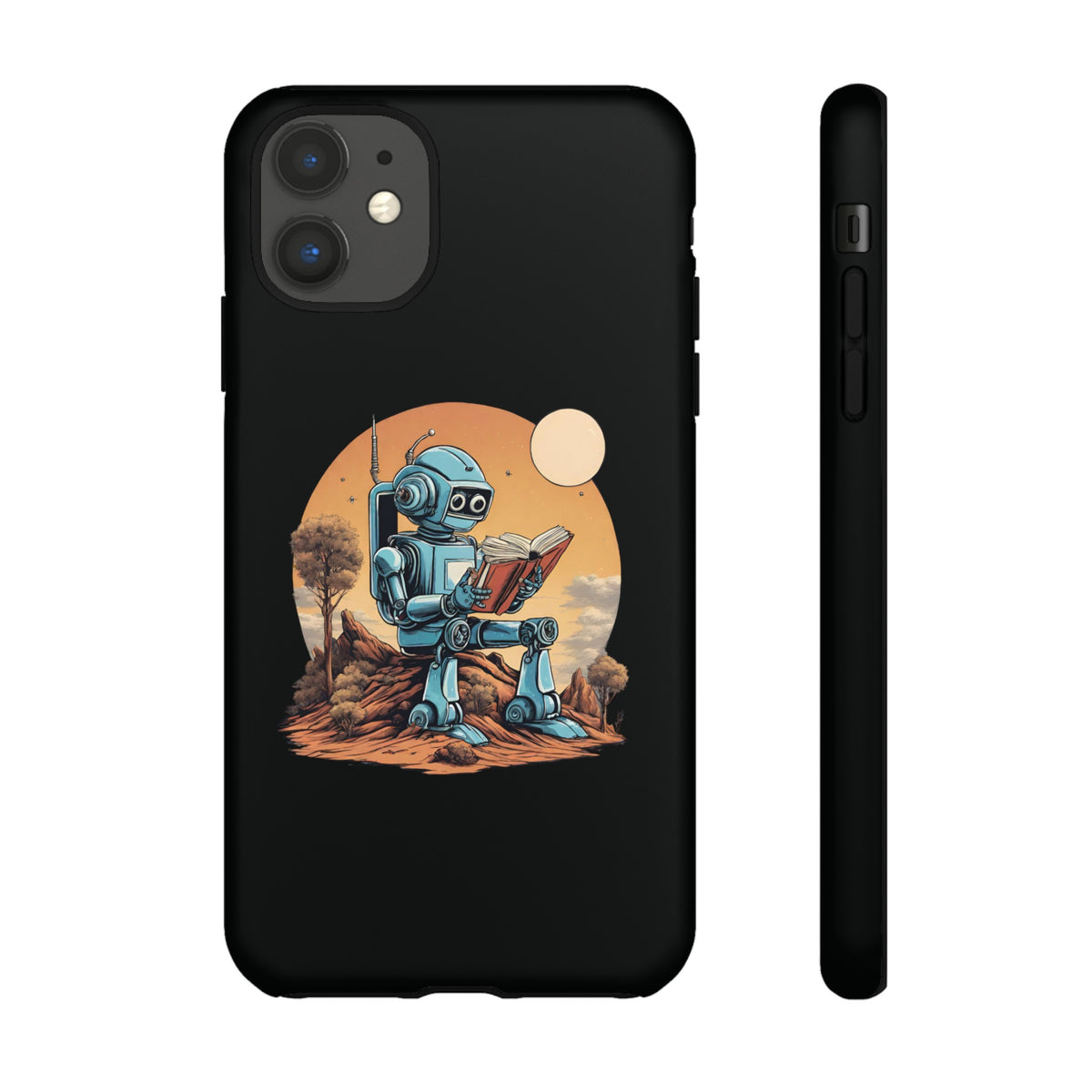 Humans Robot SpaceArt iPhone Cases - Tough Mobile Protection