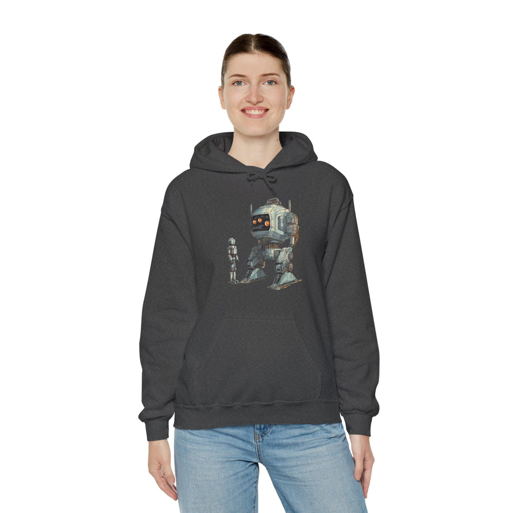 Let's Be Friends Robot Space Hoodie - Sci-Fi Art WeLoveSciFi