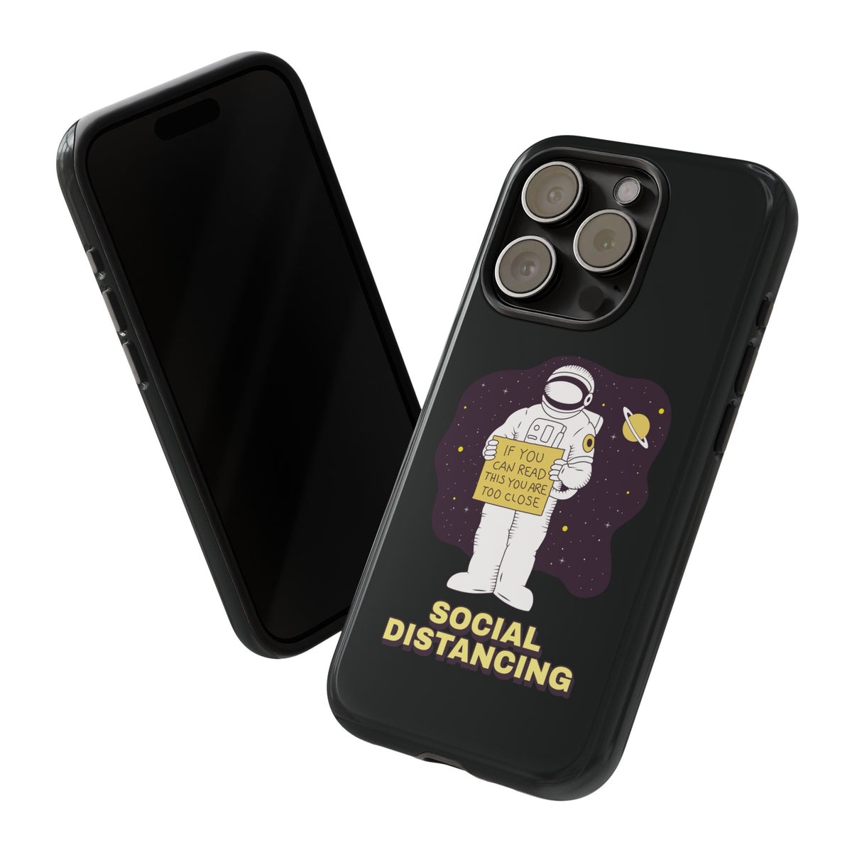 Social Distancing Astronaut iPhone Cases