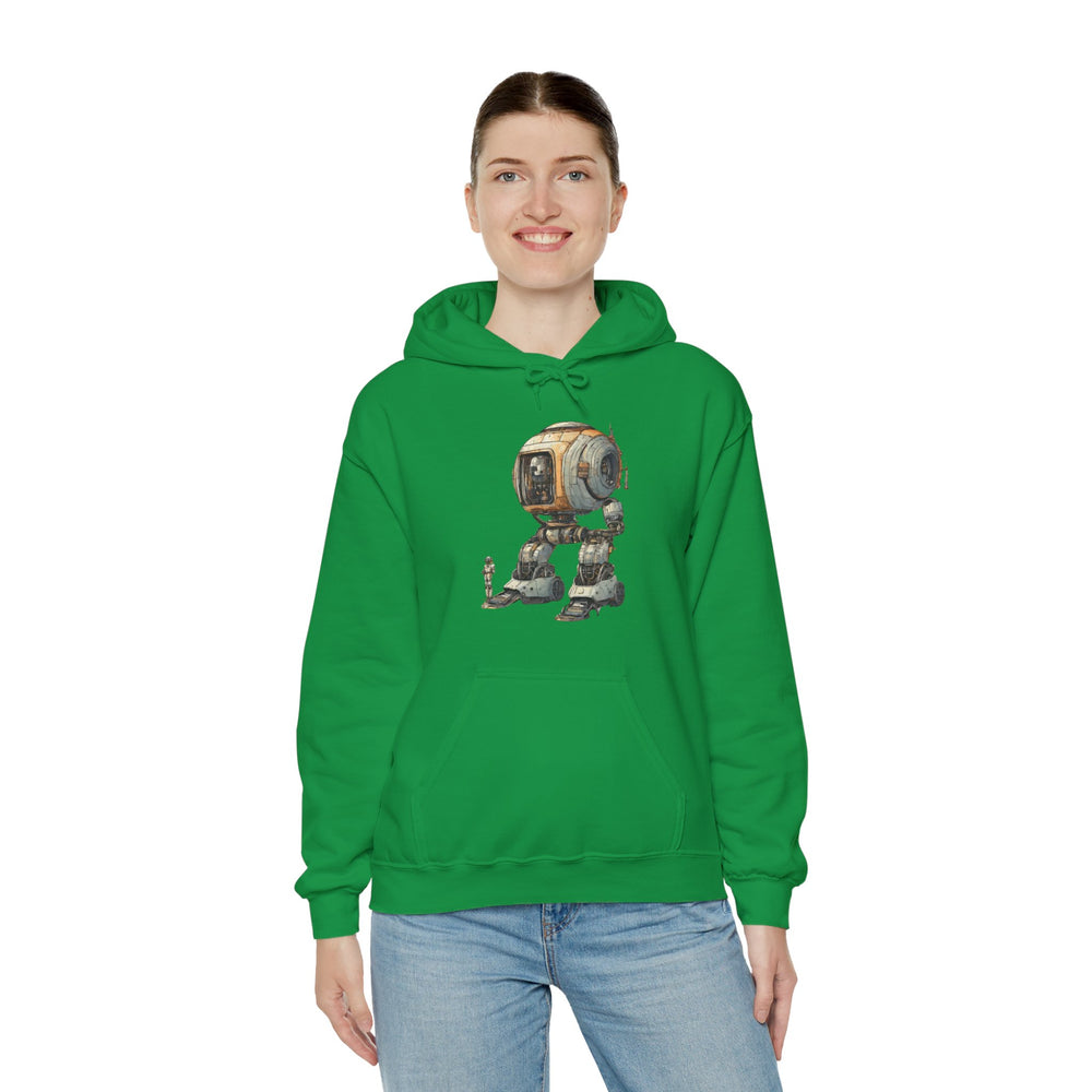 Let's Take a Ride Robot Space Art Hoodie - Sci-Fi Design