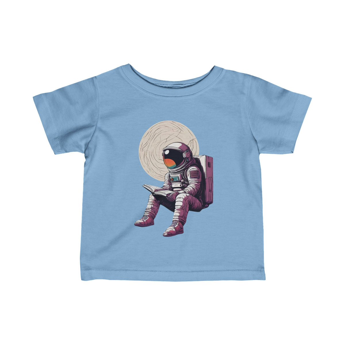 Space Art Tee: Infant Astronaut Fine Jersey T-Shirt