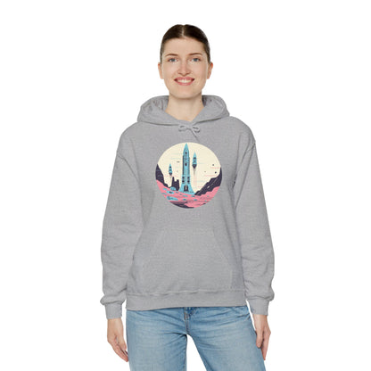 Space Art Hoodie - Sci-Fi Design for Space Enthusiasts