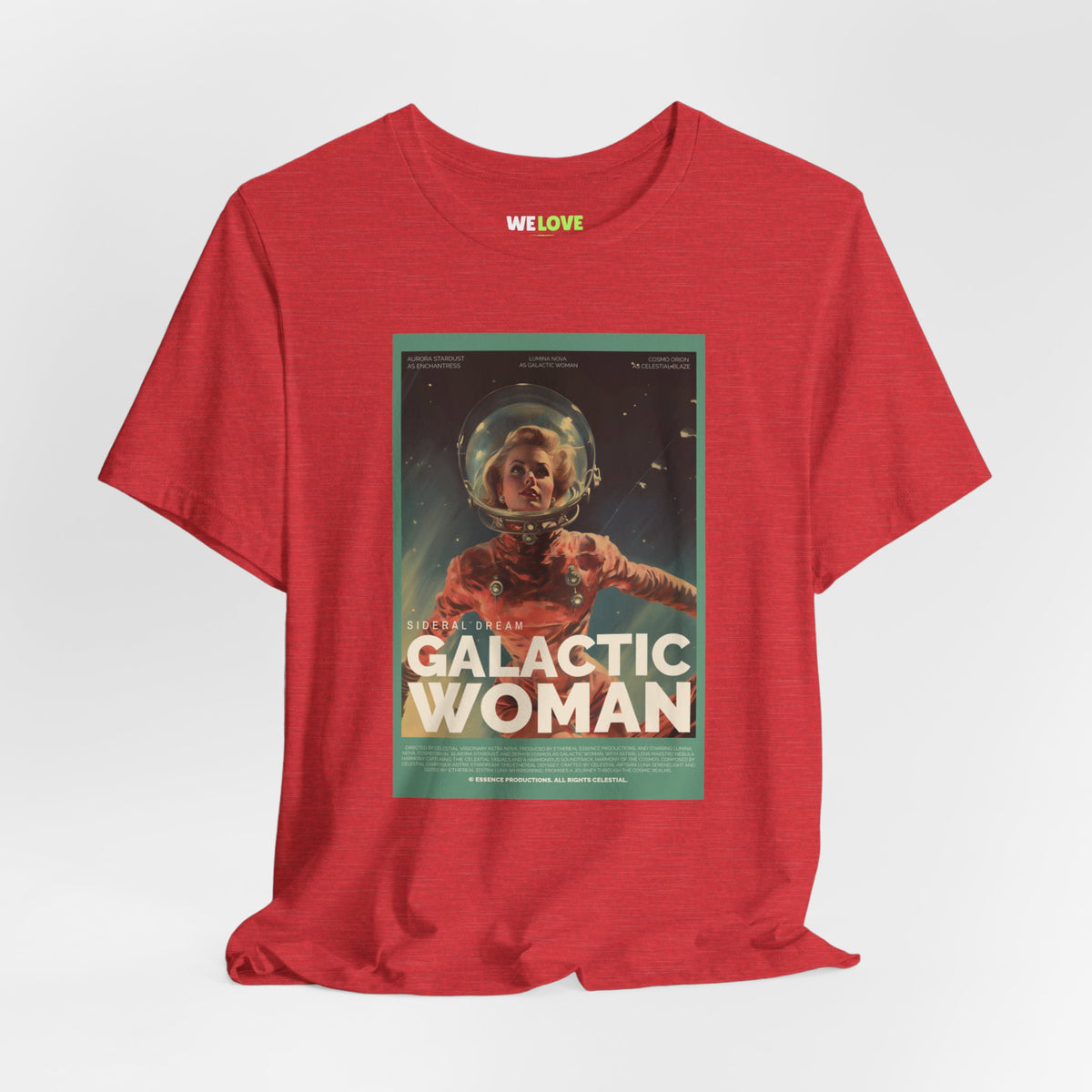 Galactic Woman Retro Sci-Fi T-Shirt-welovescifi.net