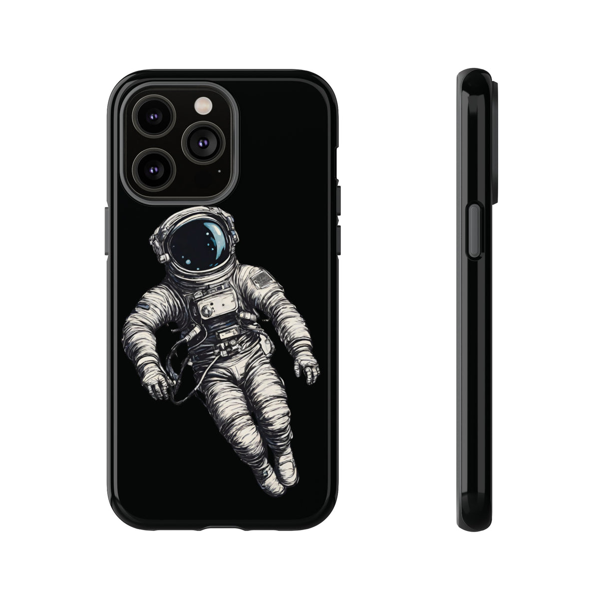 Floating Astronaut SpaceArt Sci-Fi Tough iPhone Mobile Cases