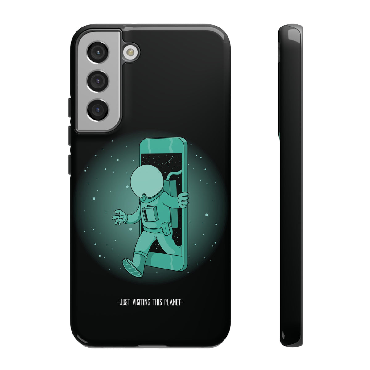 Funny Astronaut Mobile Cases - Just Visiting This Planet