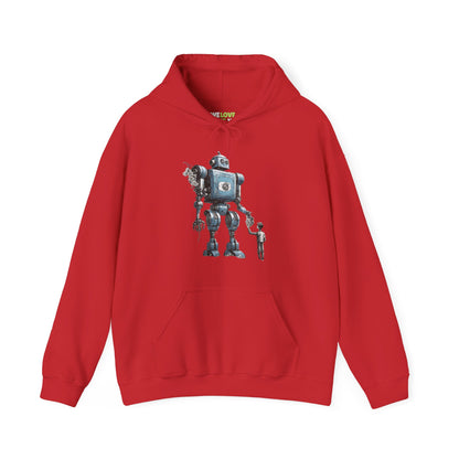 Bringing You Flower Robot Spaceart Sci-Fi Hoodie-welovescifi