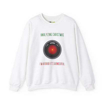 Analysing Christmas Funny HAL9000 Christmas Crewneck Sweatshirt-welovescifi.net