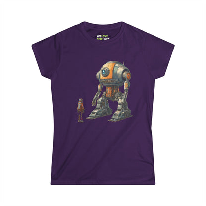 Art tee-Look At Me SpaceArt Robot Woman Tee-welovescifi.net