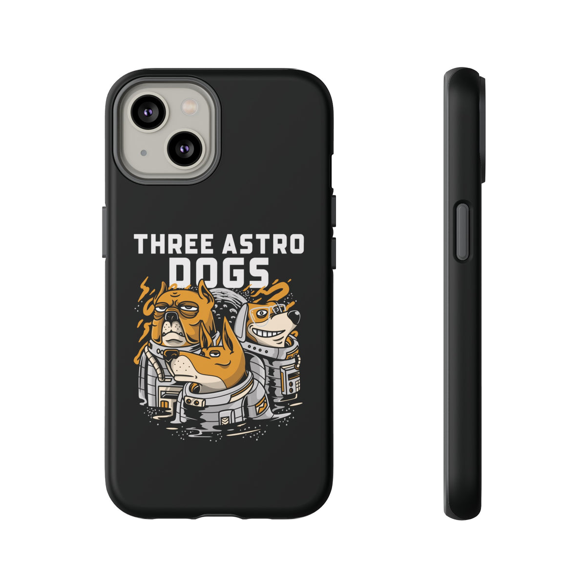 Three Astro Dogs Funny Sci-Fi Tough iPhone Mobile Cases-welovescifi.net